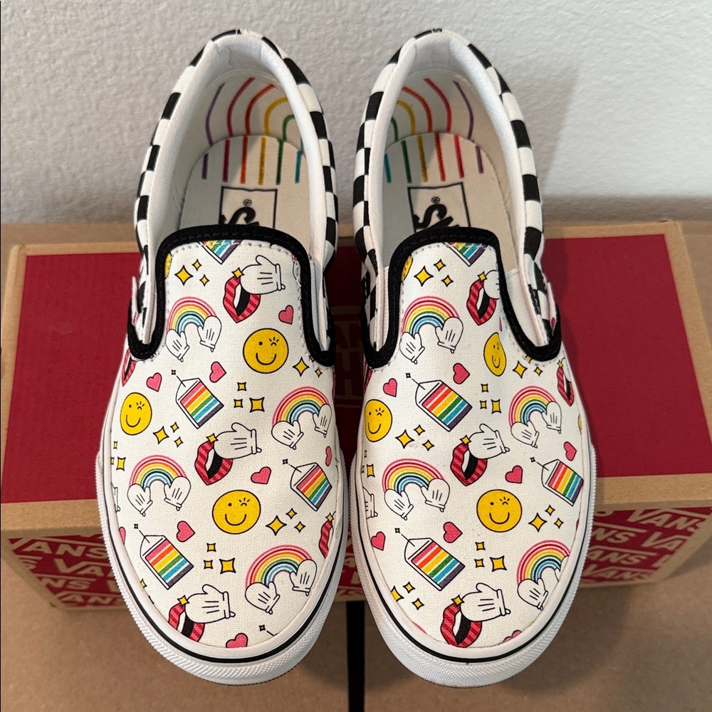 Vans Flourshop checkered  Slip-On Sneakers